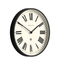 Newgate No2 Roman numeral wall clock black, imported from the UK
