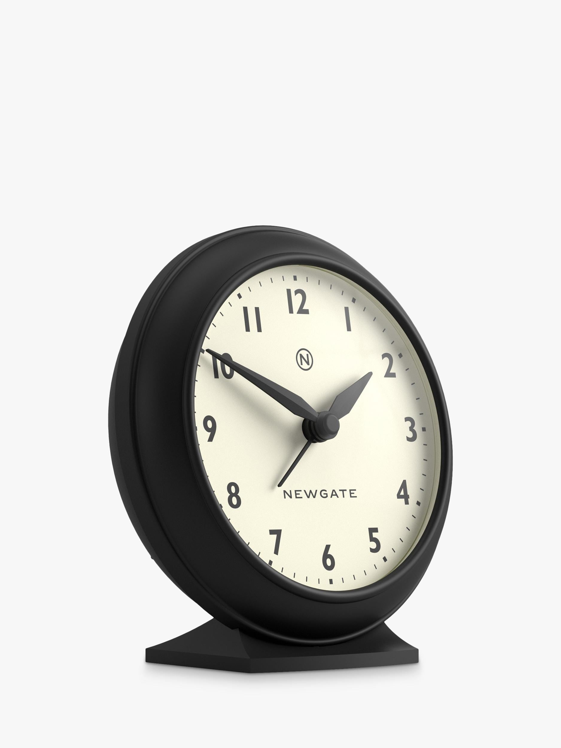 Newgate Clocks Pacific analogue alarm clock with cream dial, imported from the UK