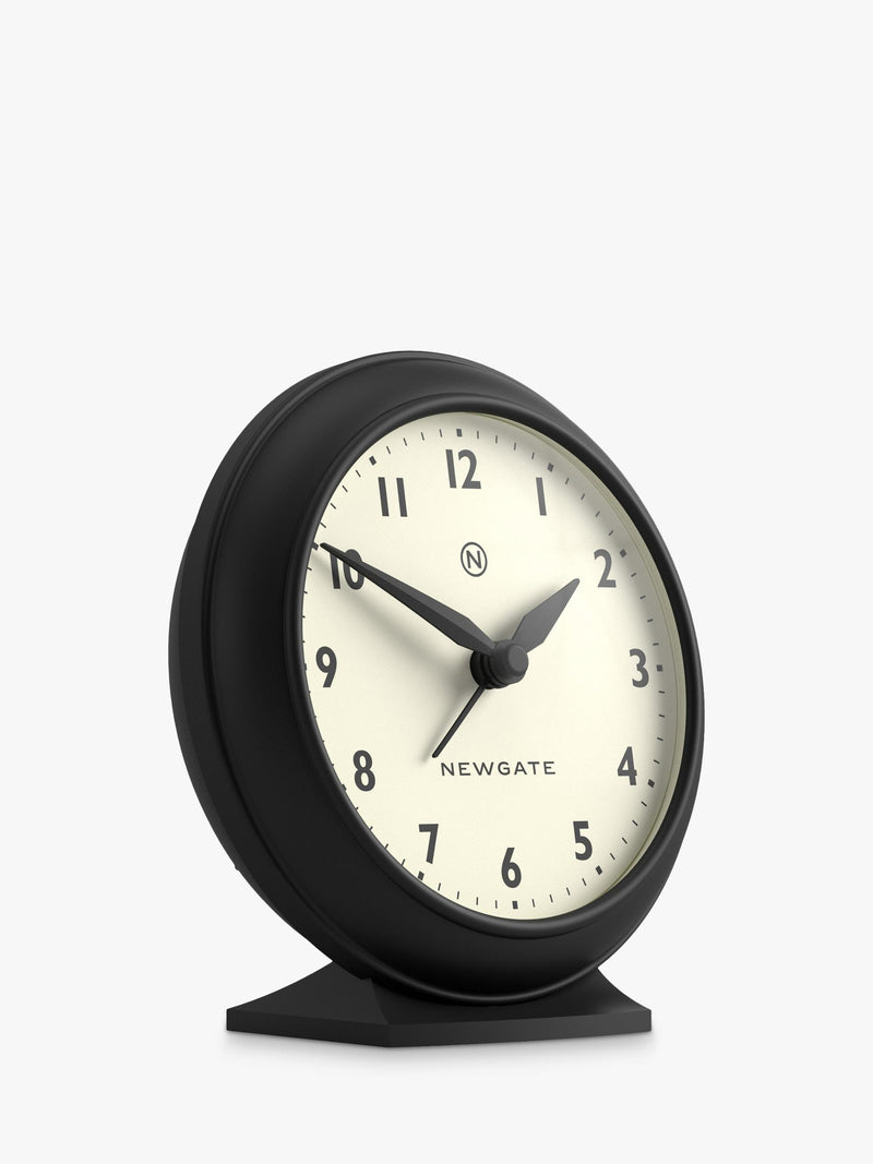 Newgate Clocks Pacific analogue alarm clock with cream dial, imported from the UK
