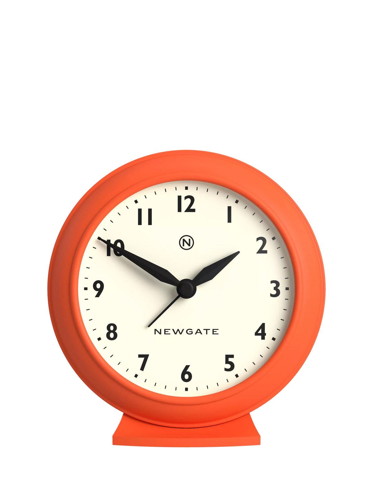 Newgate Clocks Pacific analogue alarm clock with cream dial, imported from the UK