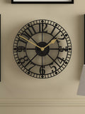 Newgate Clocks skeleton wall clock 40cm black - British product