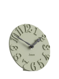 Jones Clocks Hampstead mantel clock desert sage (British brand)