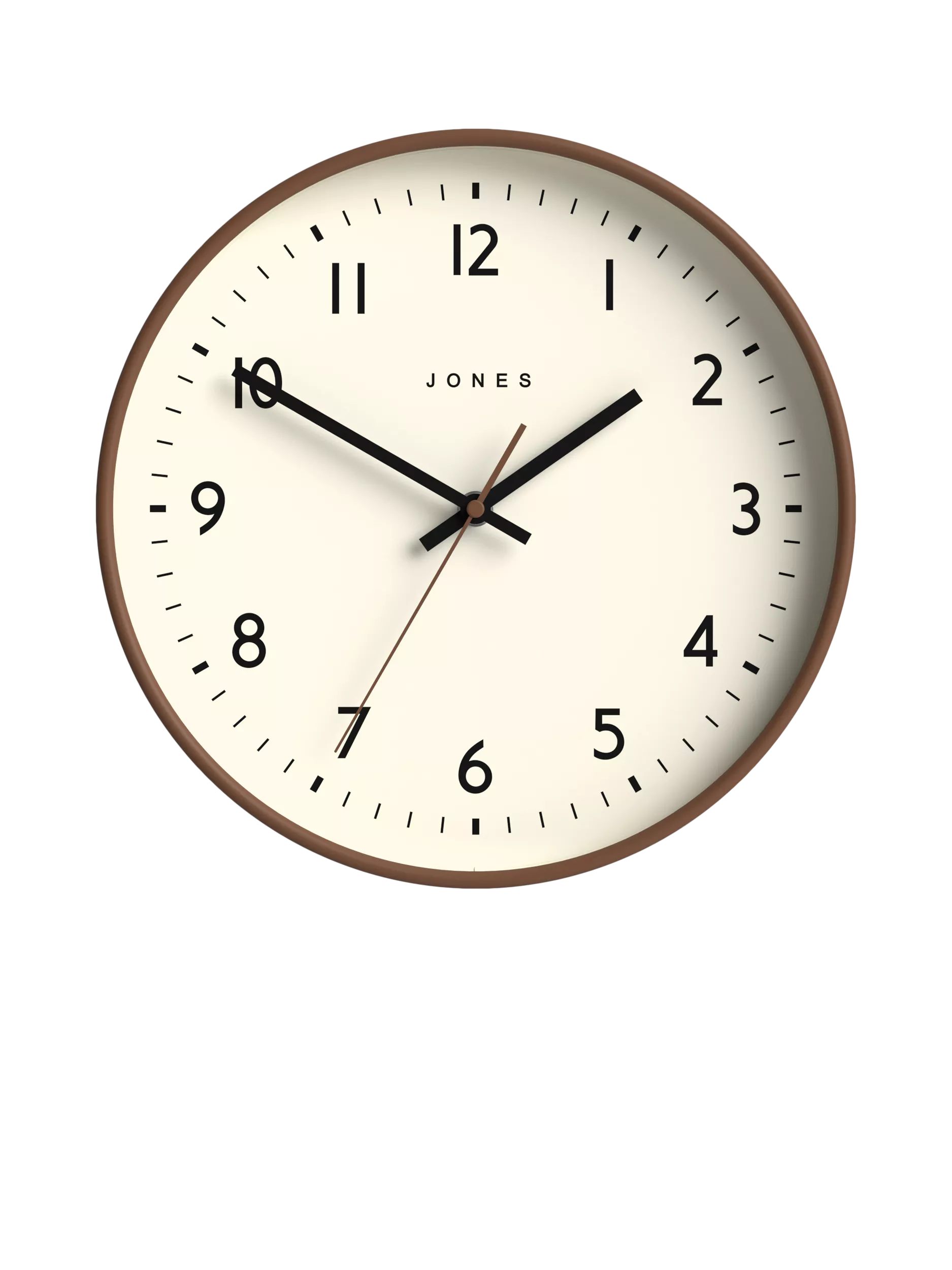 Jones Clocks Jam wall clock mocha 30cm, imported from the UK
