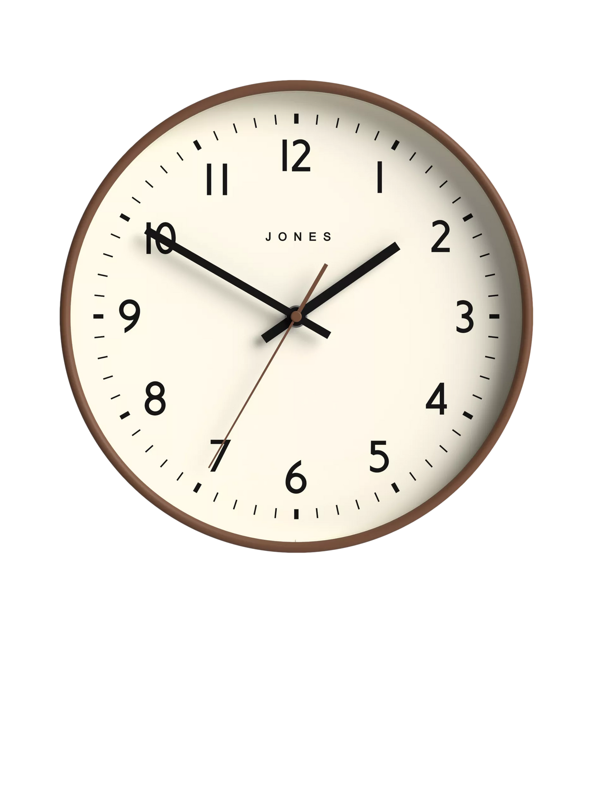 Jones Clocks Jam wall clock mocha 30cm, imported from the UK