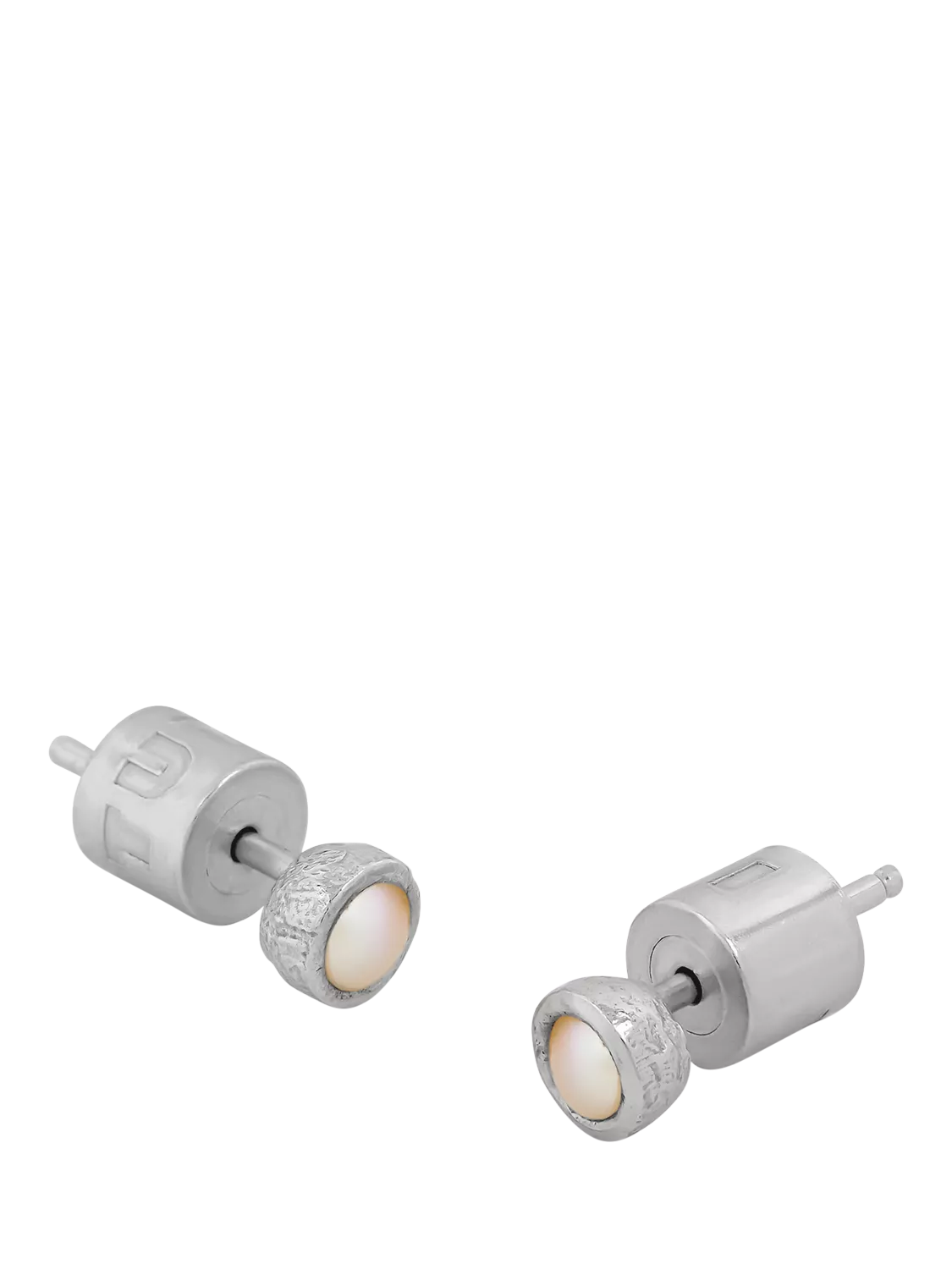 Tutti Birthstone Stud Earrings Silver