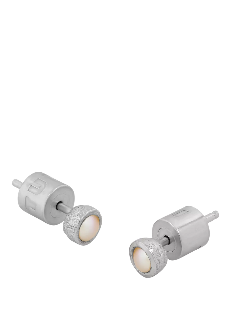 Tutti Birthstone Stud Earrings Silver