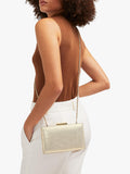 Carvela Aintree embellished clutch bag gold (British brand)