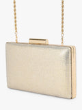Carvela Aintree embellished clutch bag gold (British brand)