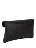 Carvela Stargaze crystal embellished envelope clutch bag, black, UK version