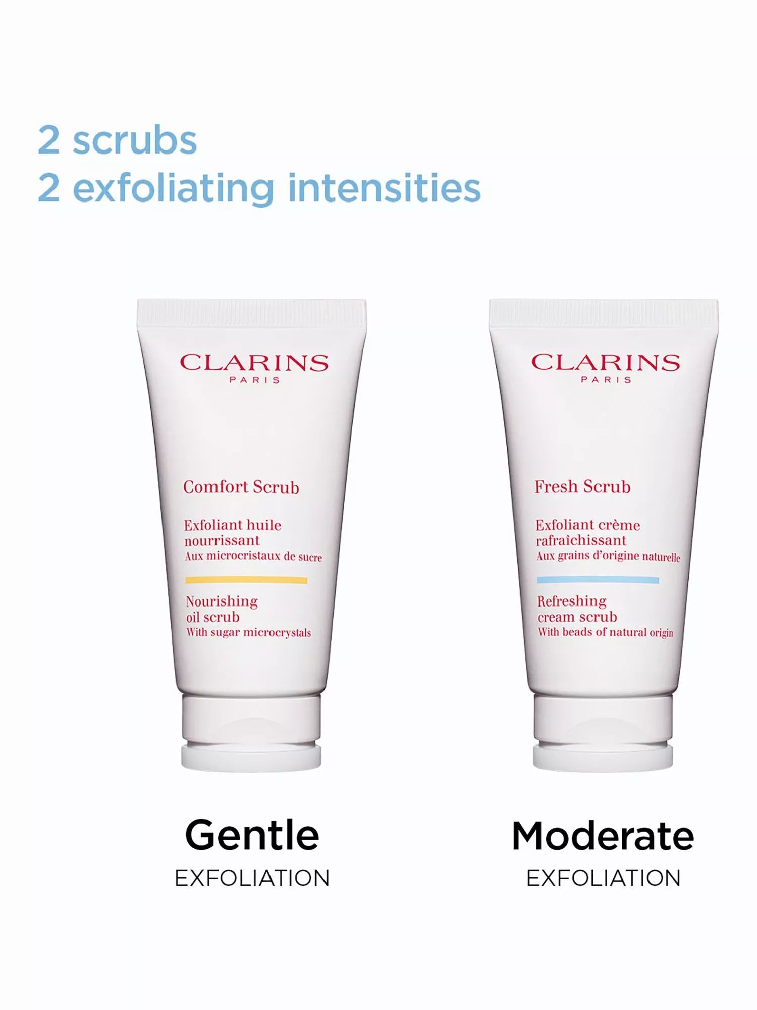 Clarins Fresh Scrub 50ml exfoliating cream, imported from the UK