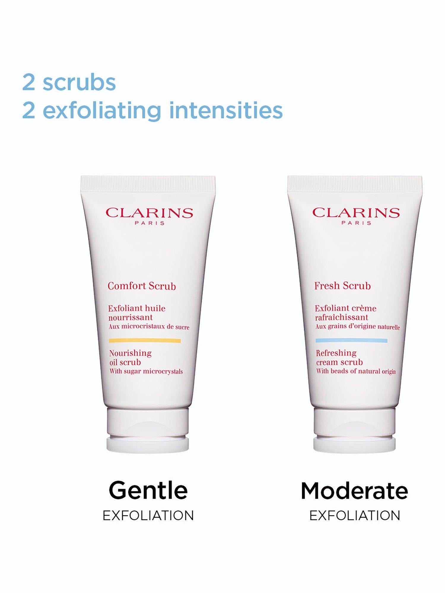 Clarins Fresh Scrub 50ml exfoliating cream, imported from the UK