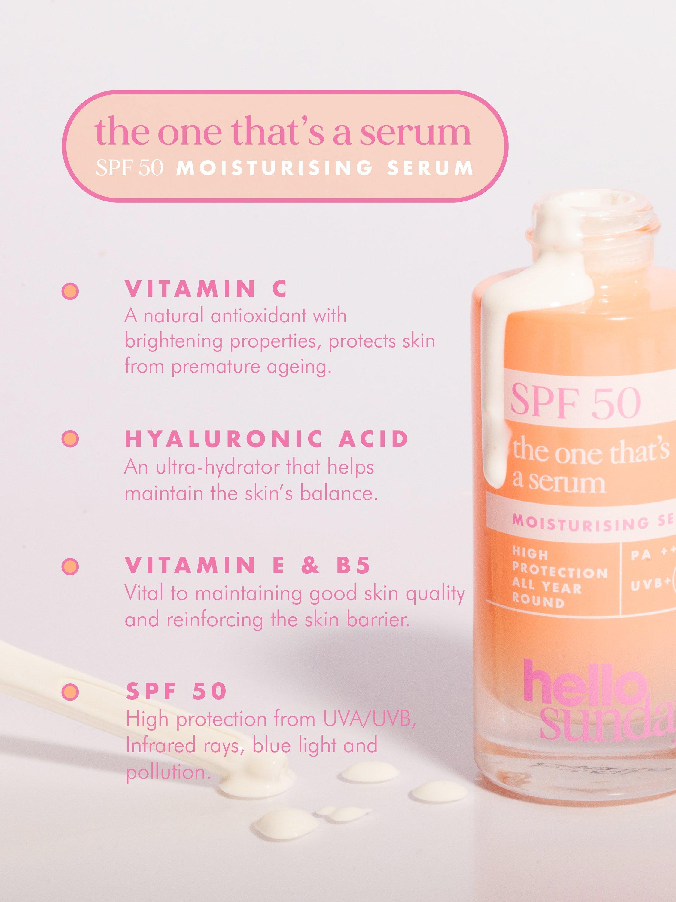 Hello Sunday Everyday Essentials skincare gift set with SPF50, imported from the UK