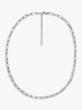 Emporio Armani twisted link chain necklace 52.5cm silver, imported from the UK