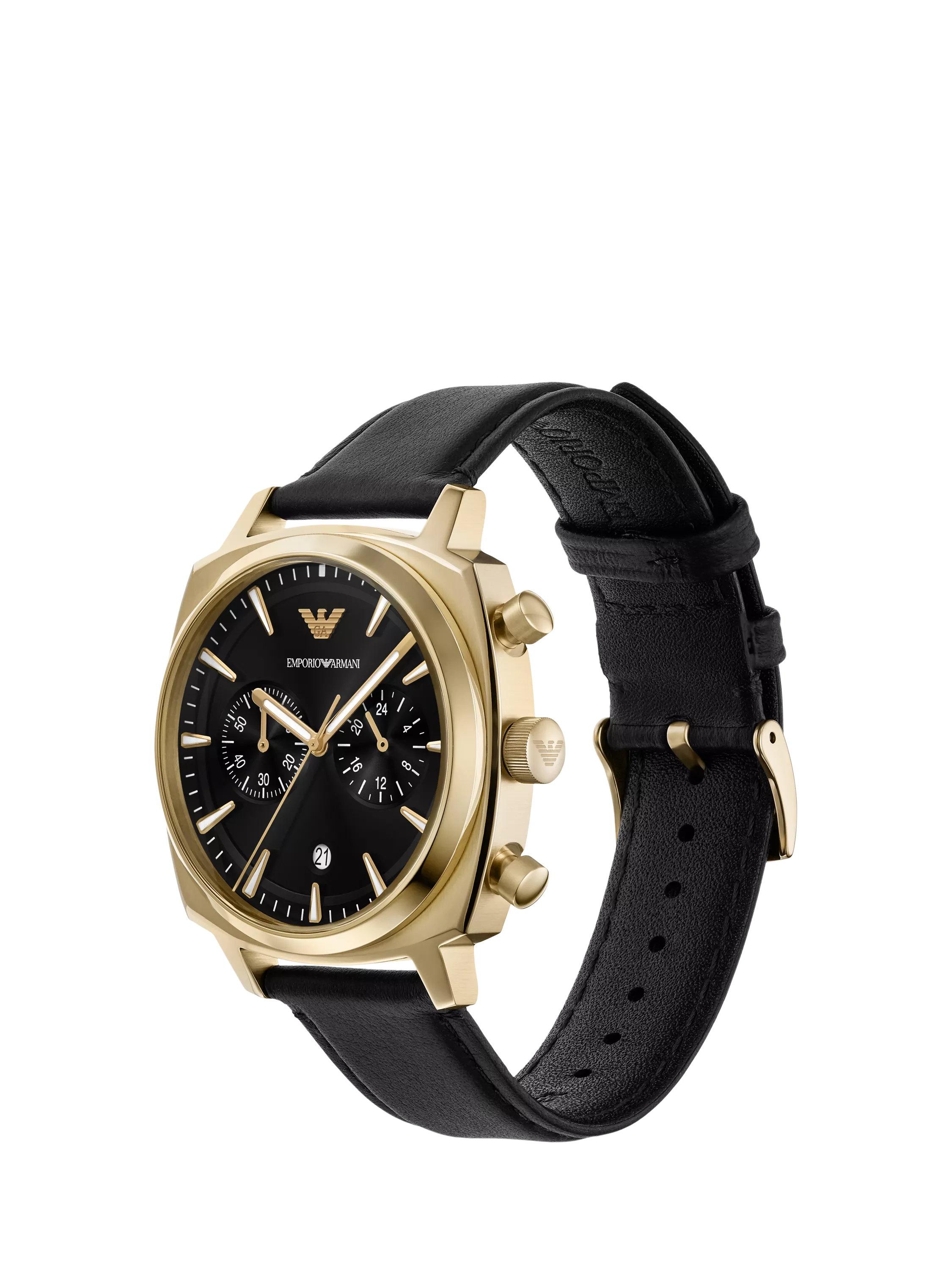 Emporio Armani chronograph watch black 40mm - British product