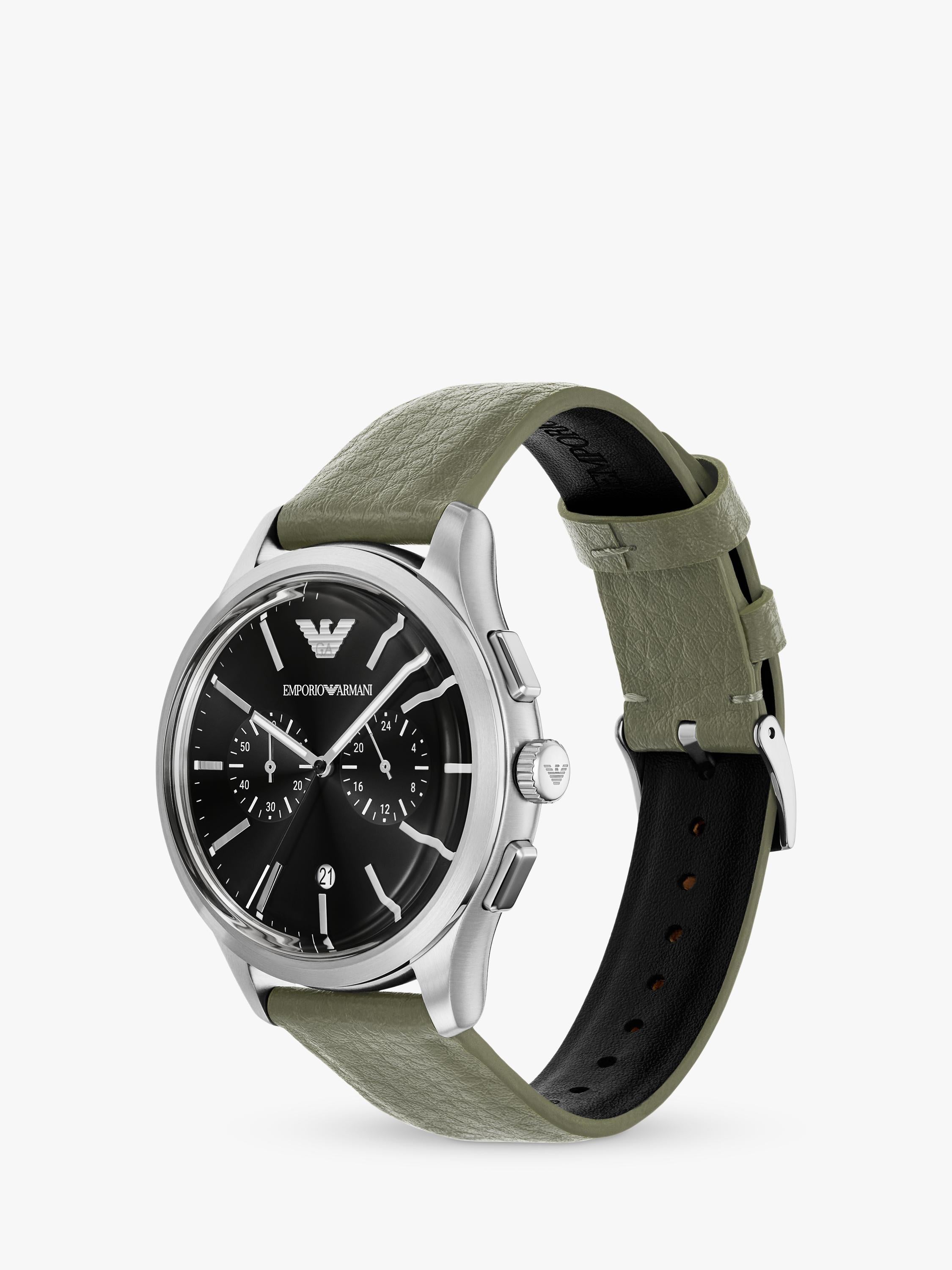 Emporio Armani chronograph watch AR11693 green 42mm - British product
