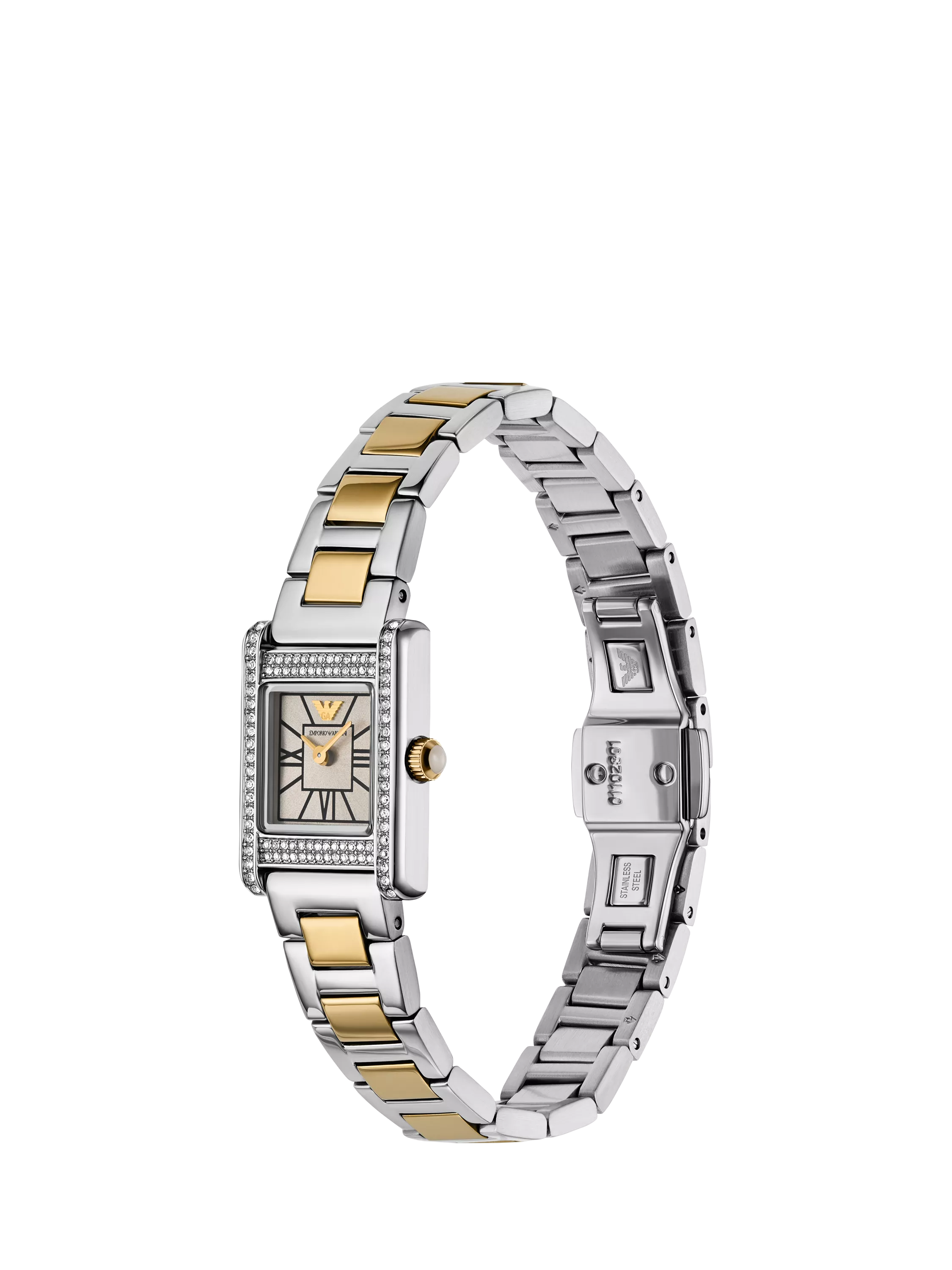 Emporio Armani watch crystal bracelet silver, imported from the UK