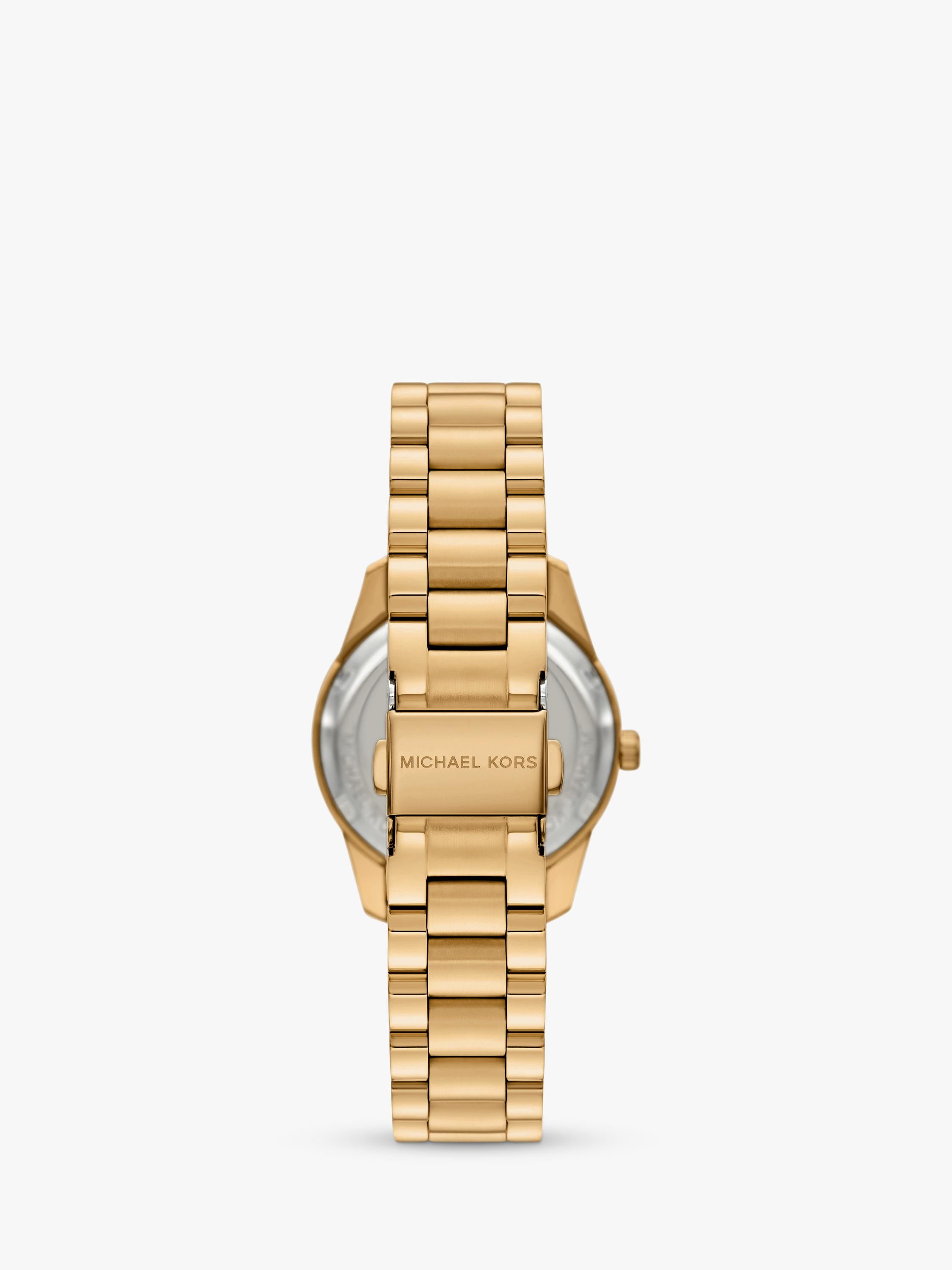 Michael Kors Lexington Lux watch green dial gold bracelet imported from the UK