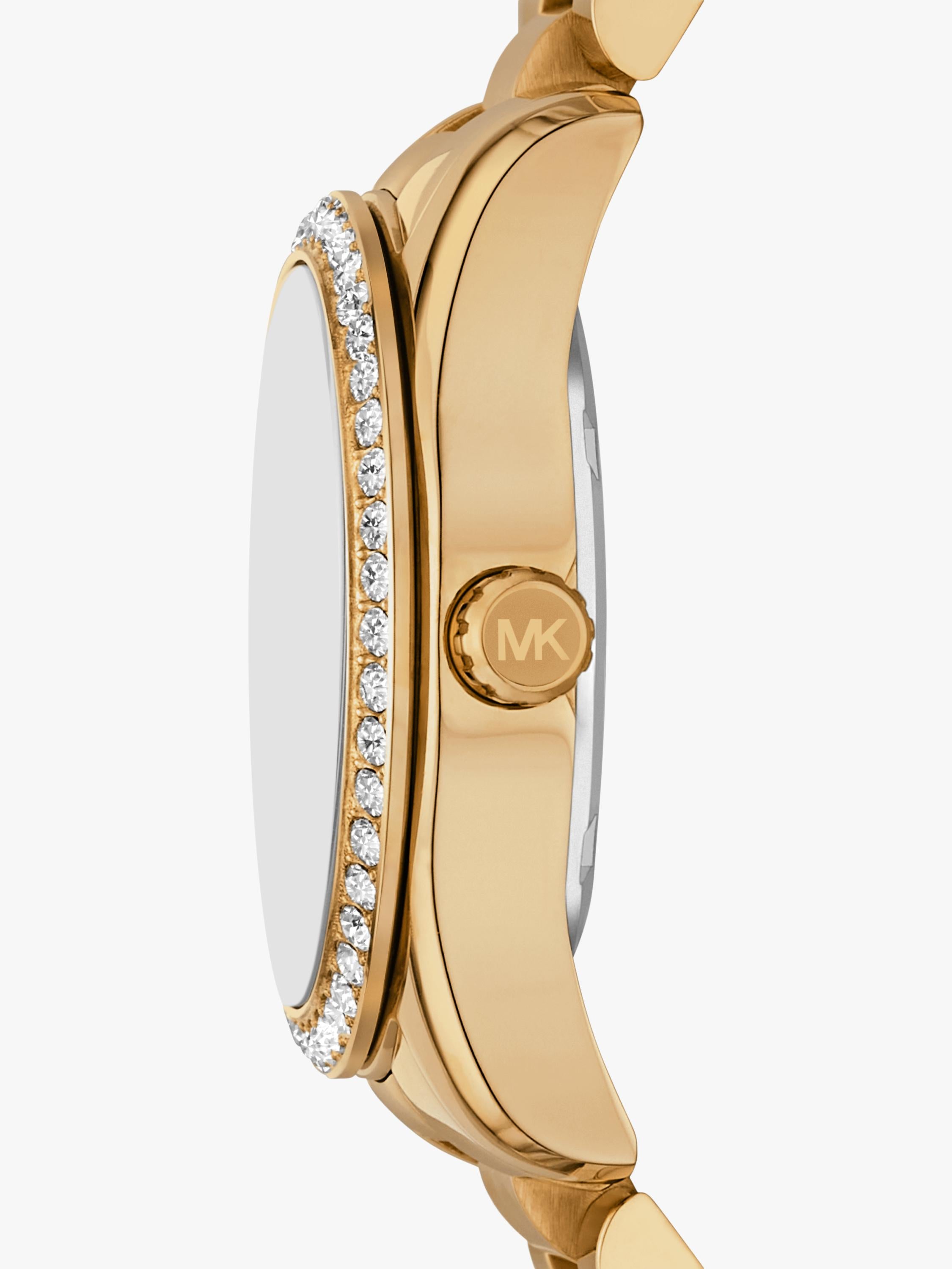 Michael Kors Lexington Lux watch green dial gold bracelet imported from the UK