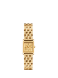 Michael Kors Georgie gold-tone square watch with bracelet strap, imported from the UK