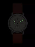 Skagen men's leather strap watch white dial 40mm, imported from the UK