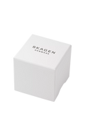 Skagen men's leather strap watch white dial 40mm, imported from the UK