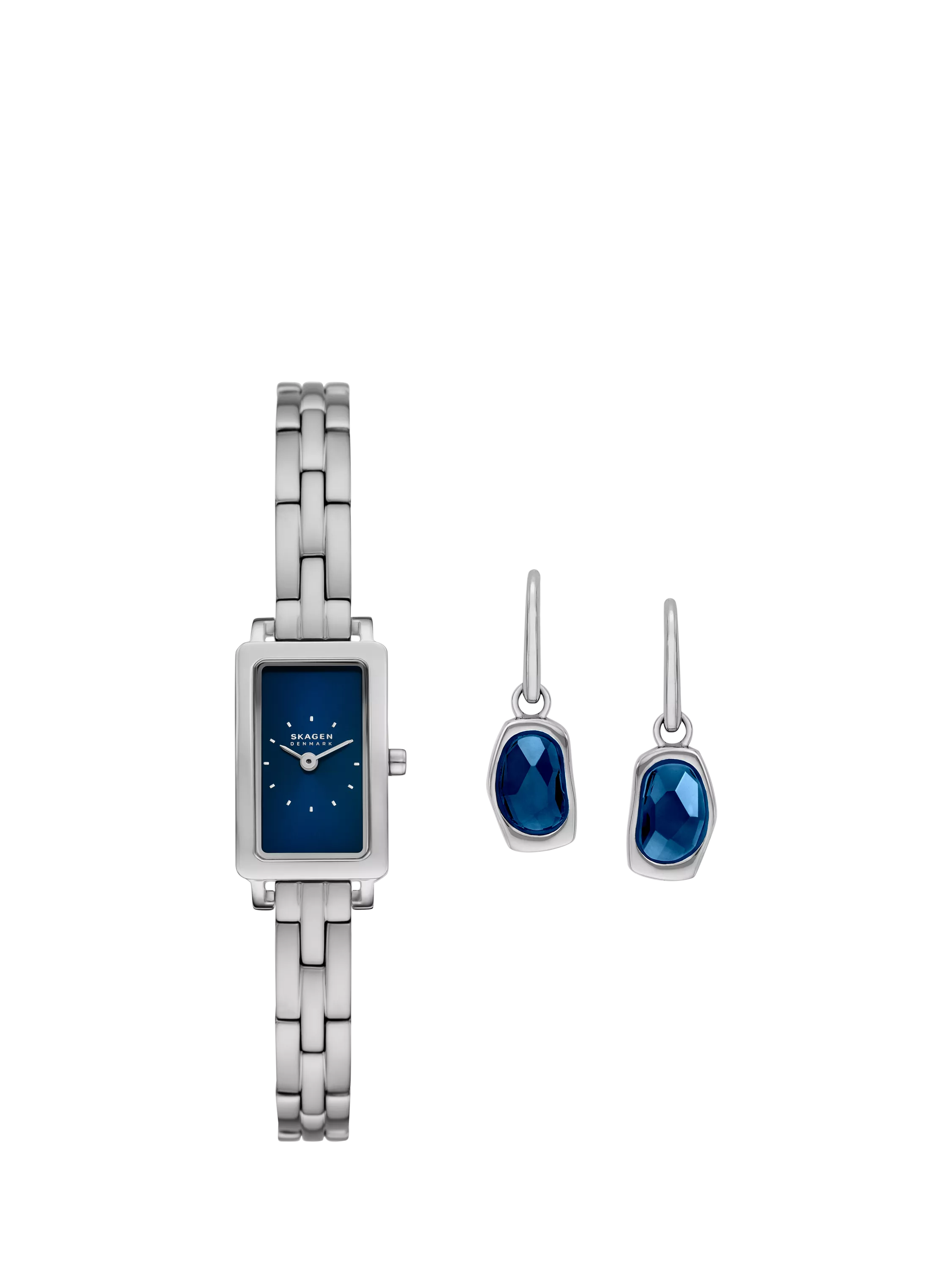 Skagen blue gift set with watch and earrings - British product