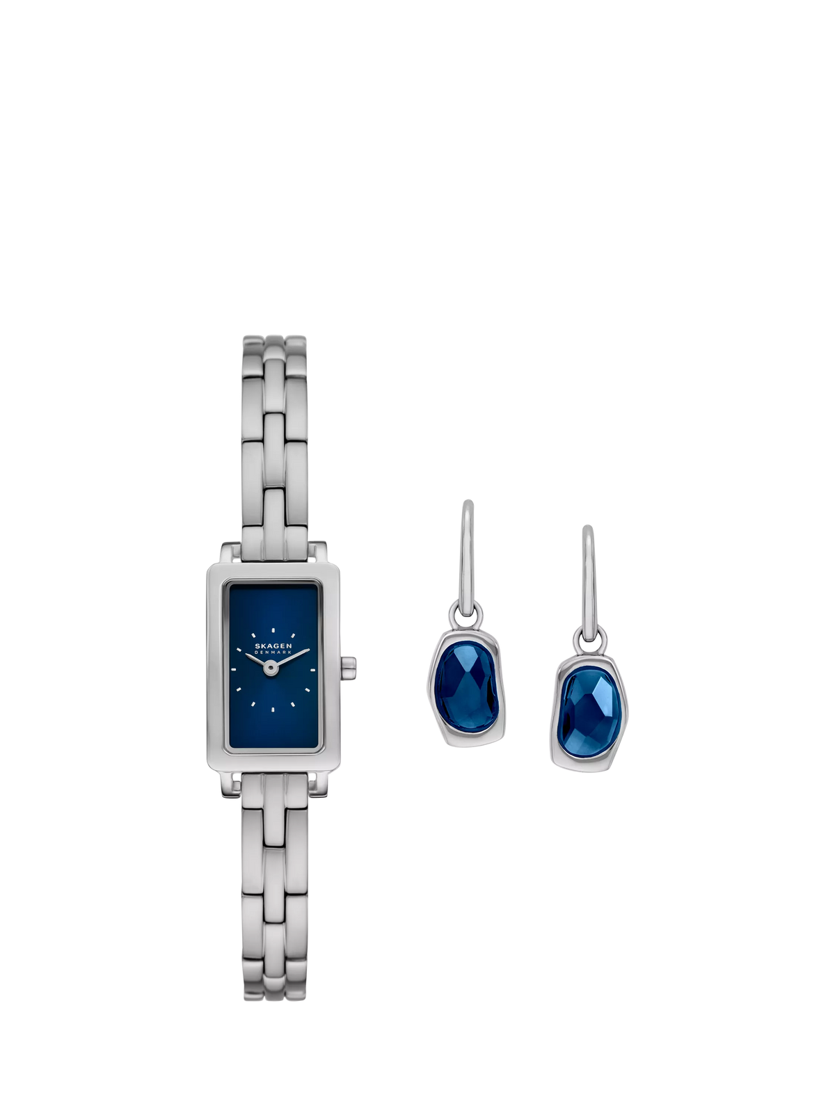 Skagen blue gift set with watch and earrings - British product