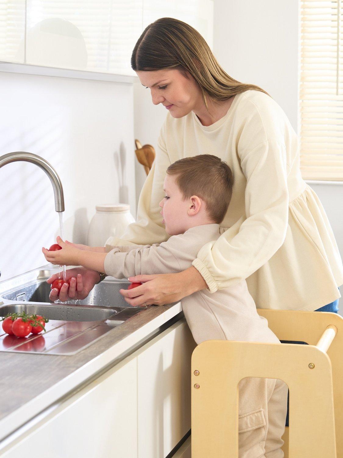 Tutti Bambini Helping Hands toddler learning tower natural (British brand)