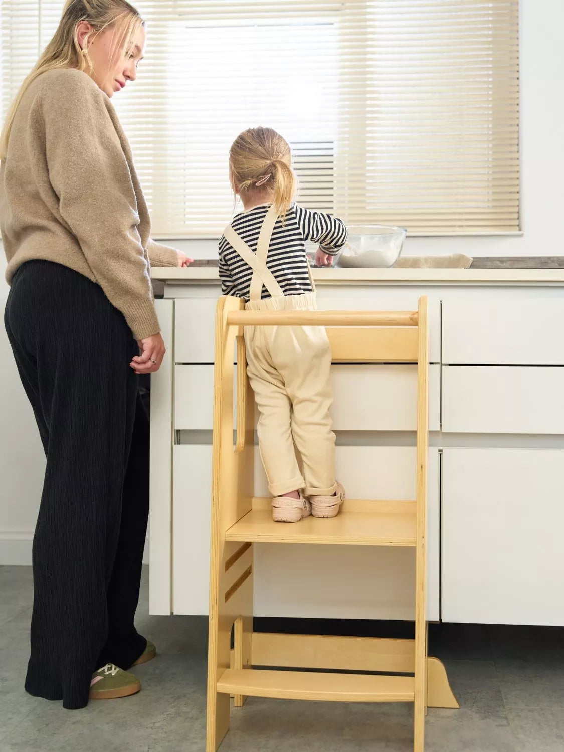 Tutti Bambini Helping Hands toddler learning tower natural (British brand)