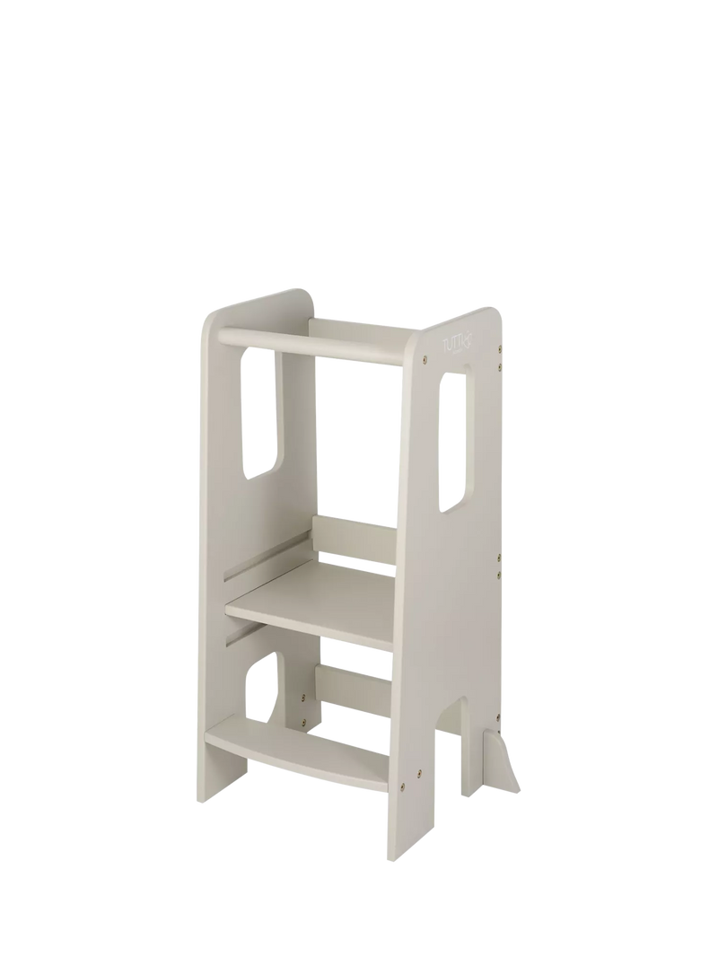 Tutti Bambini Montessori toddler learning tower in Mushroom finish (British brand)