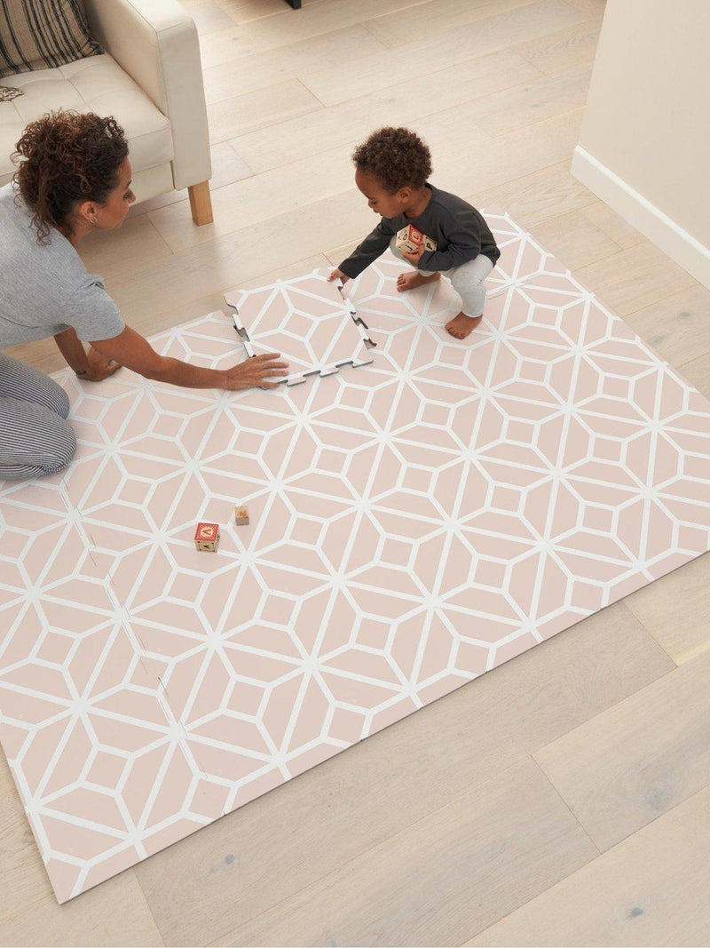 Tutti Bambini puzzle playmat tiles pink 24-piece (British brand)