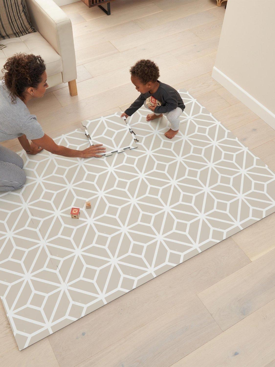 Tutti Bambini puzzle playmat tiles natural, UK version