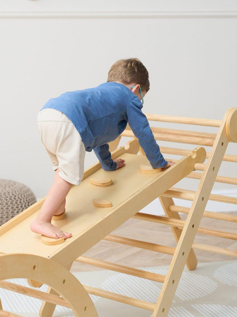 Tutti Bambini Pikler climbing set natural wood finish, UK version