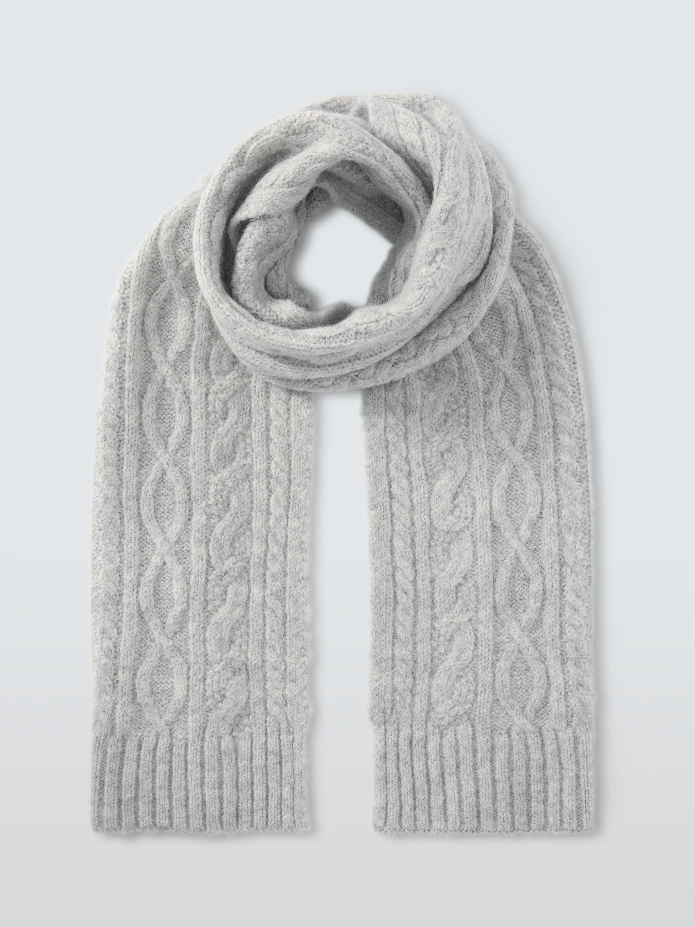 John Lewis cable knit wool blend scarf, imported from the UK