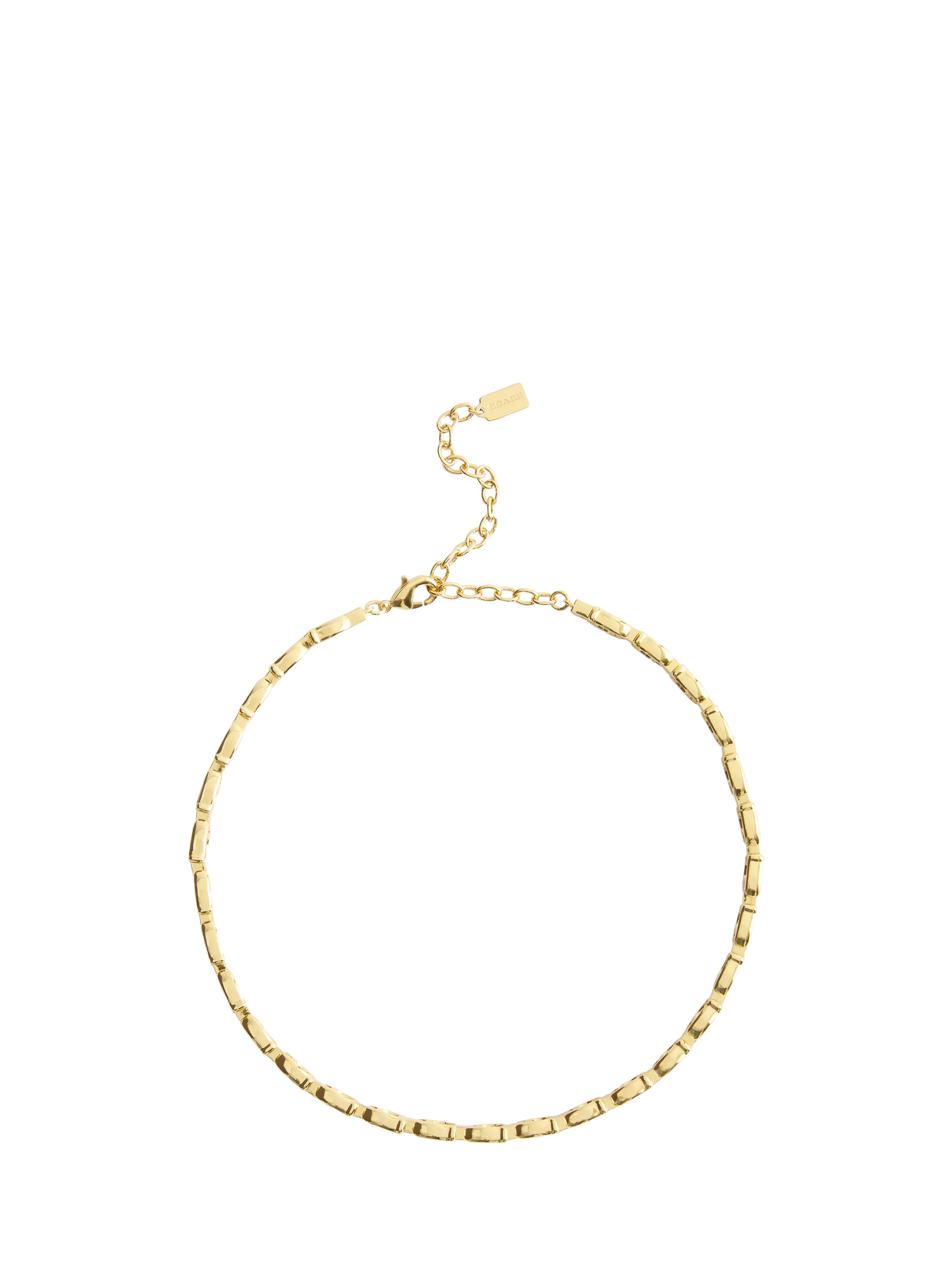 Coach chain bracelet gold plated brass, UK version