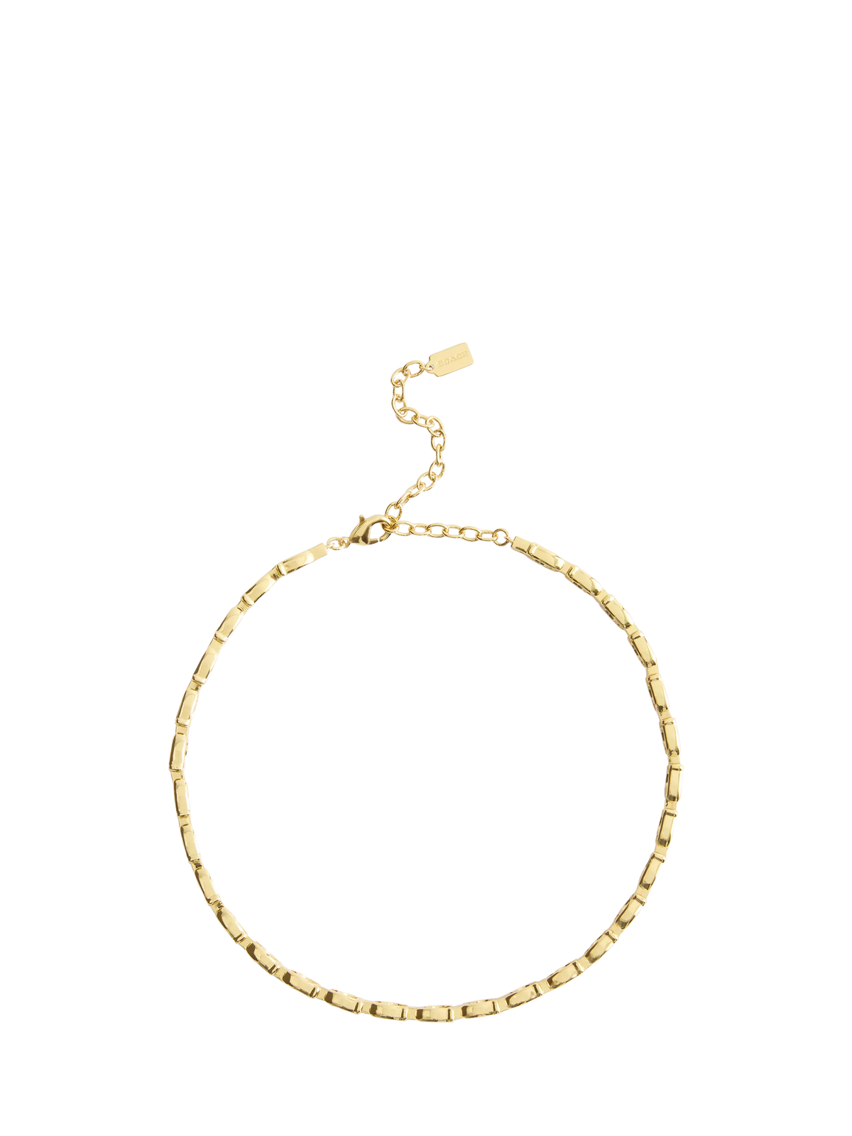 Coach chain bracelet gold plated brass, UK version