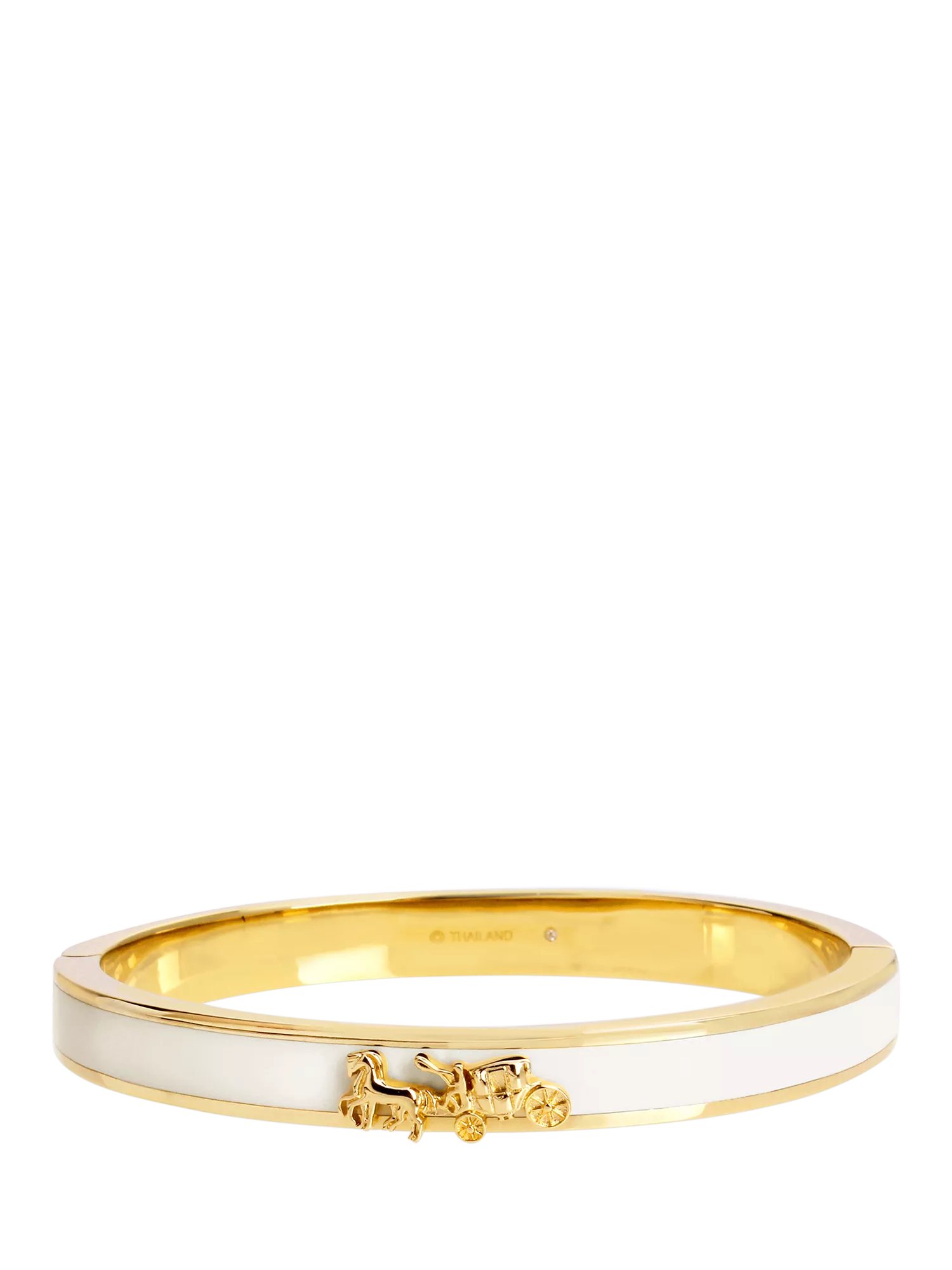 Coach gold enamel bangle bracelet, UK version