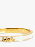 Coach gold enamel bangle bracelet, UK version