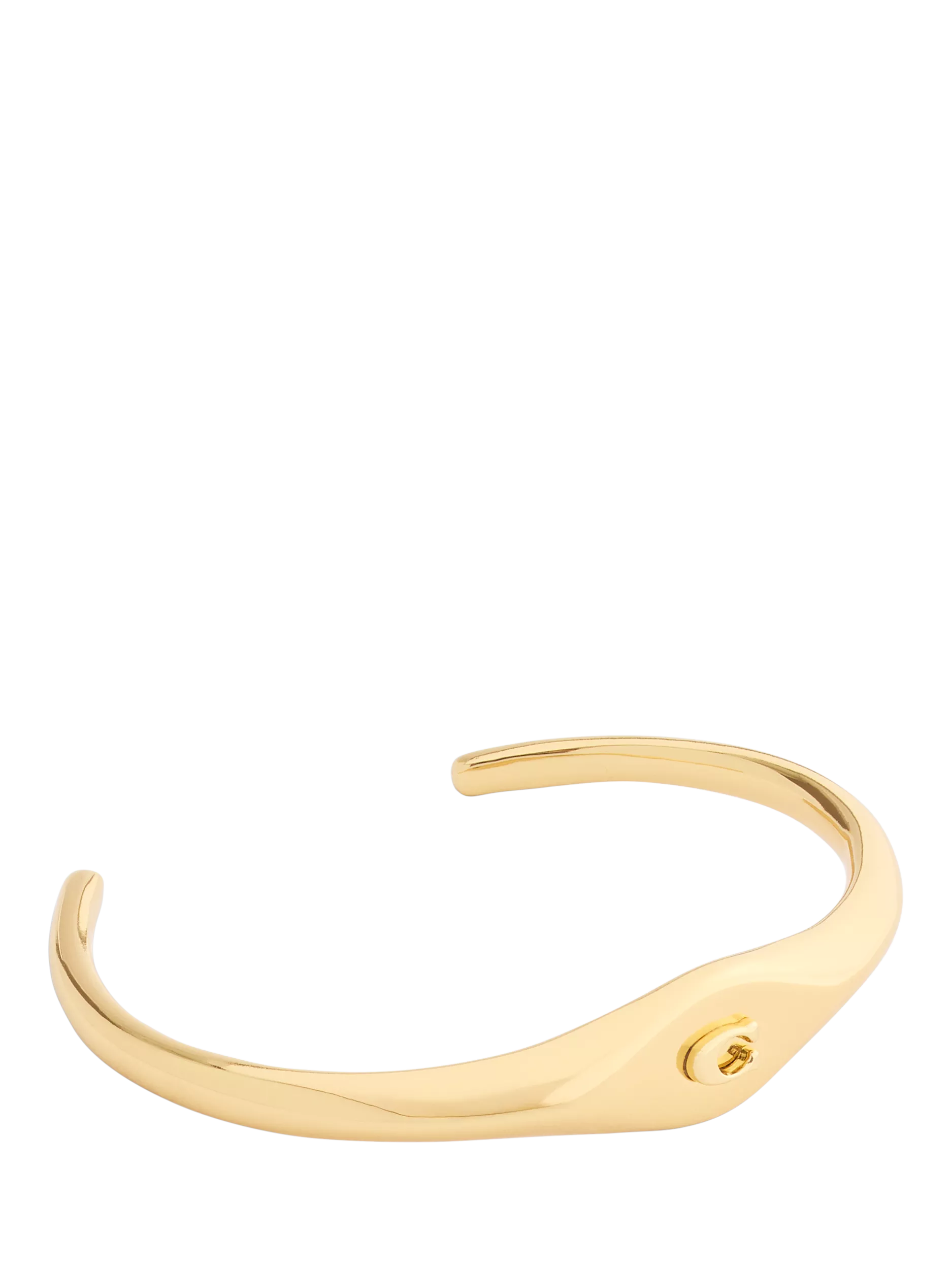 Coach signet sculpted C open cuff bracelet gold, UK version