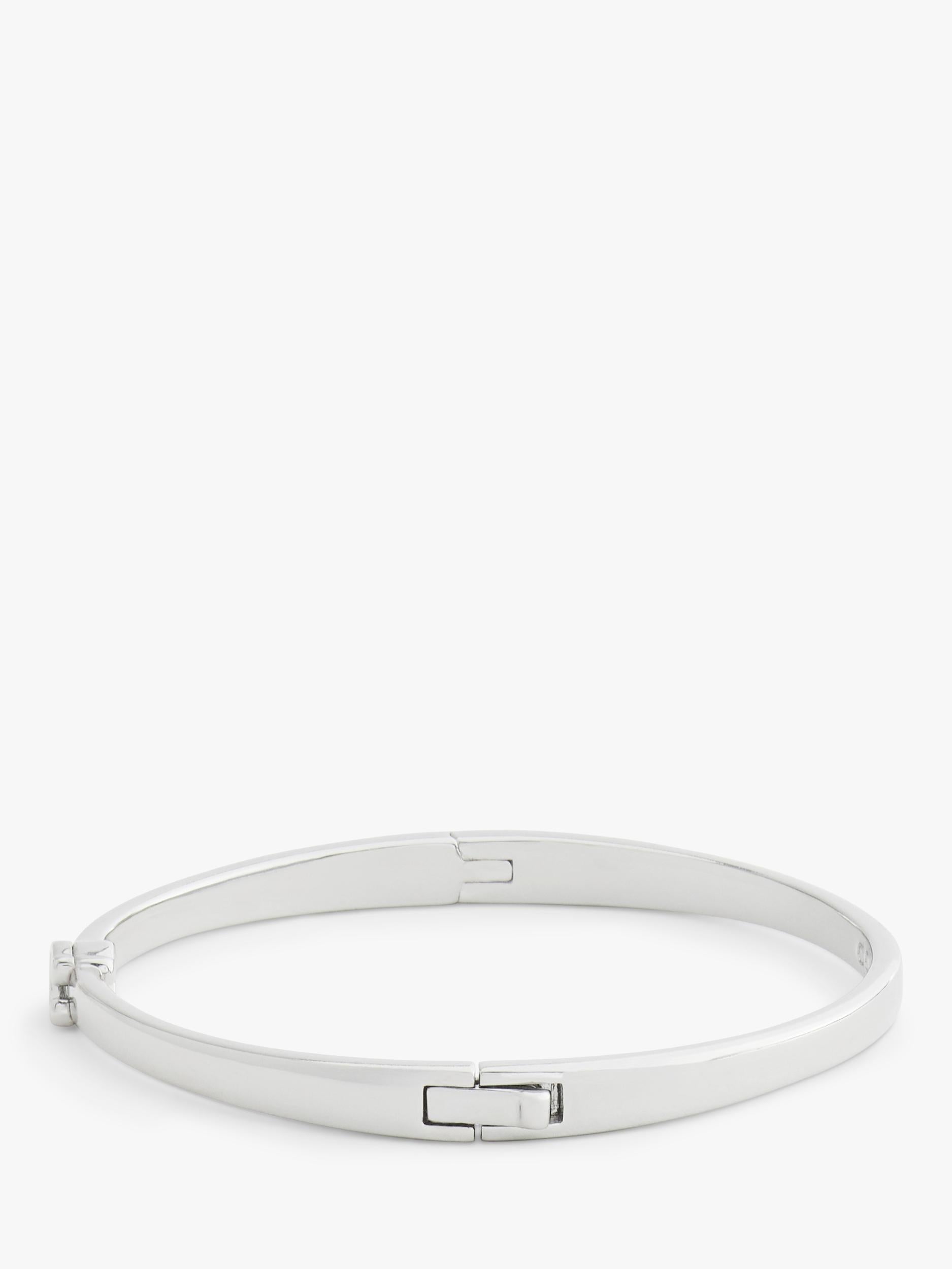 Coach silver rhodium plated bangle with C hardware - British product