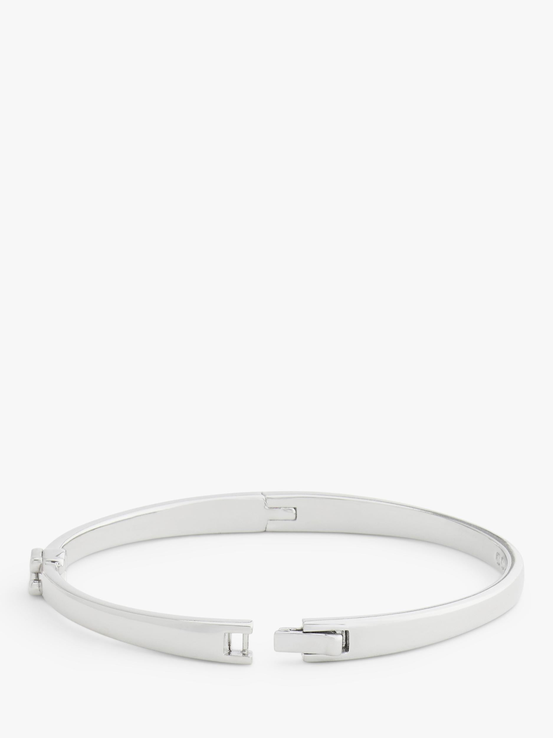 Coach silver rhodium plated bangle with C hardware - British product