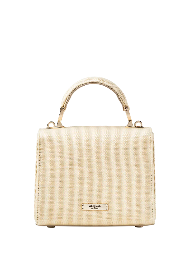 Aspinal of London clutch bag Mayfair Midi embroidered (British brand)
