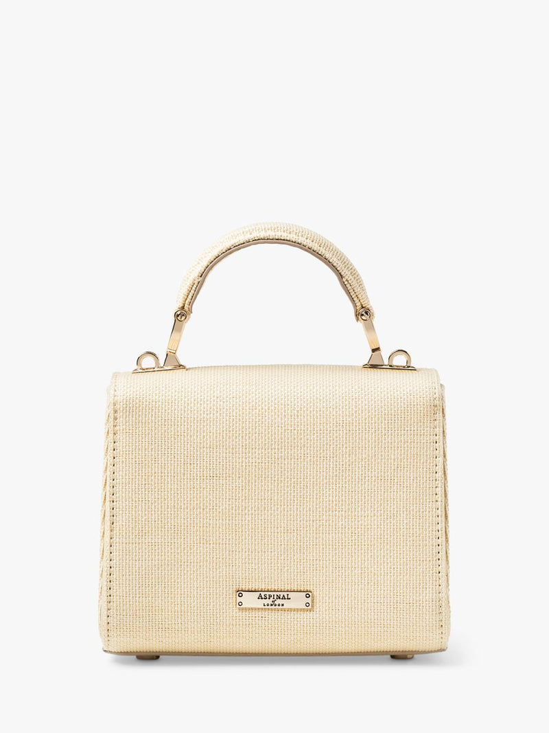 Aspinal of London clutch bag Mayfair Midi embroidered (British brand)