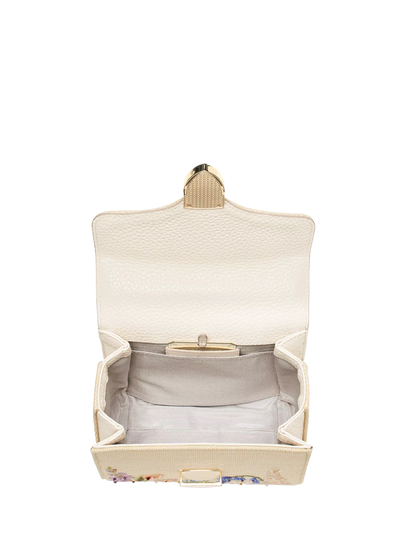 Aspinal of London clutch bag Mayfair Midi embroidered (British brand)