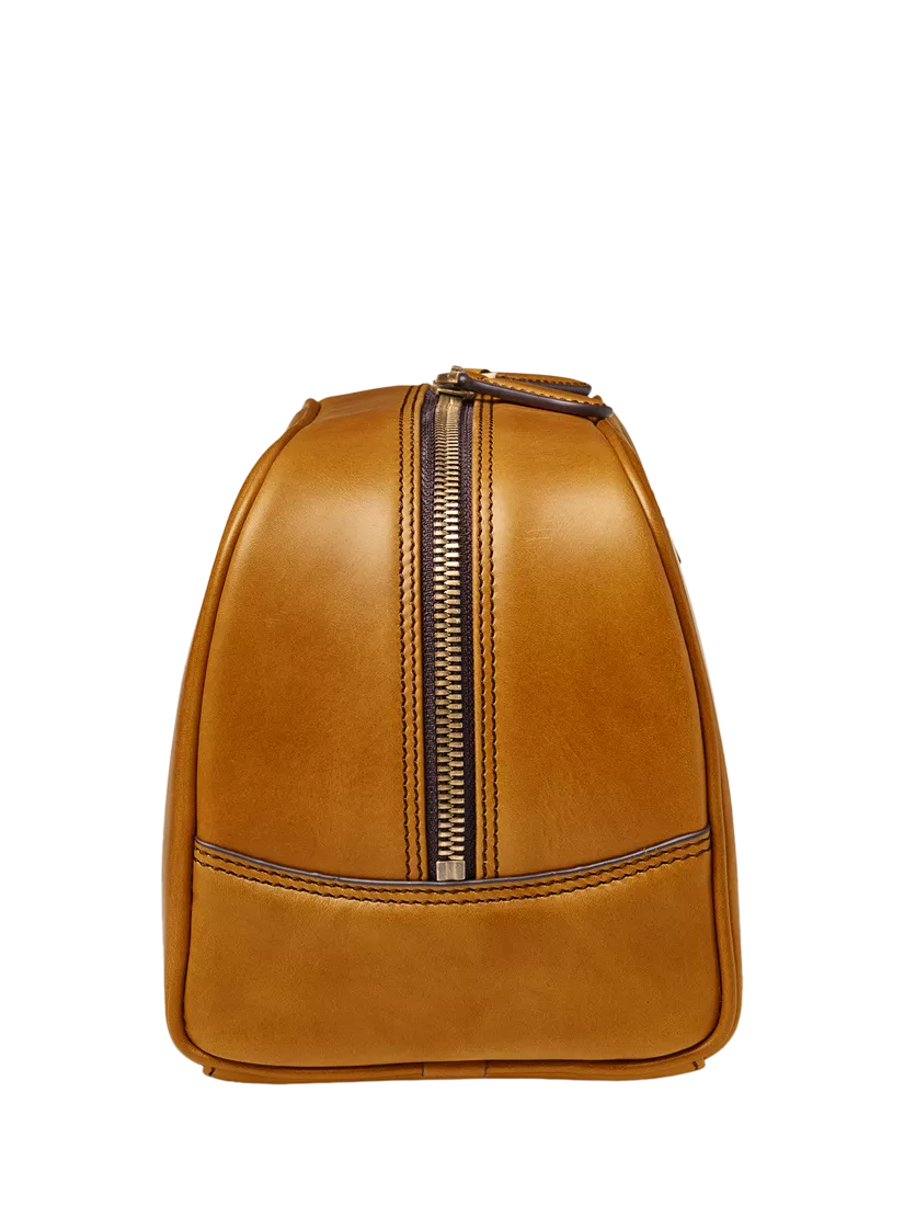 Aspinal of London leather cosmetic case Chestnut - British product