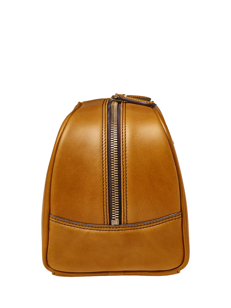 Aspinal of London leather cosmetic case Chestnut - British product