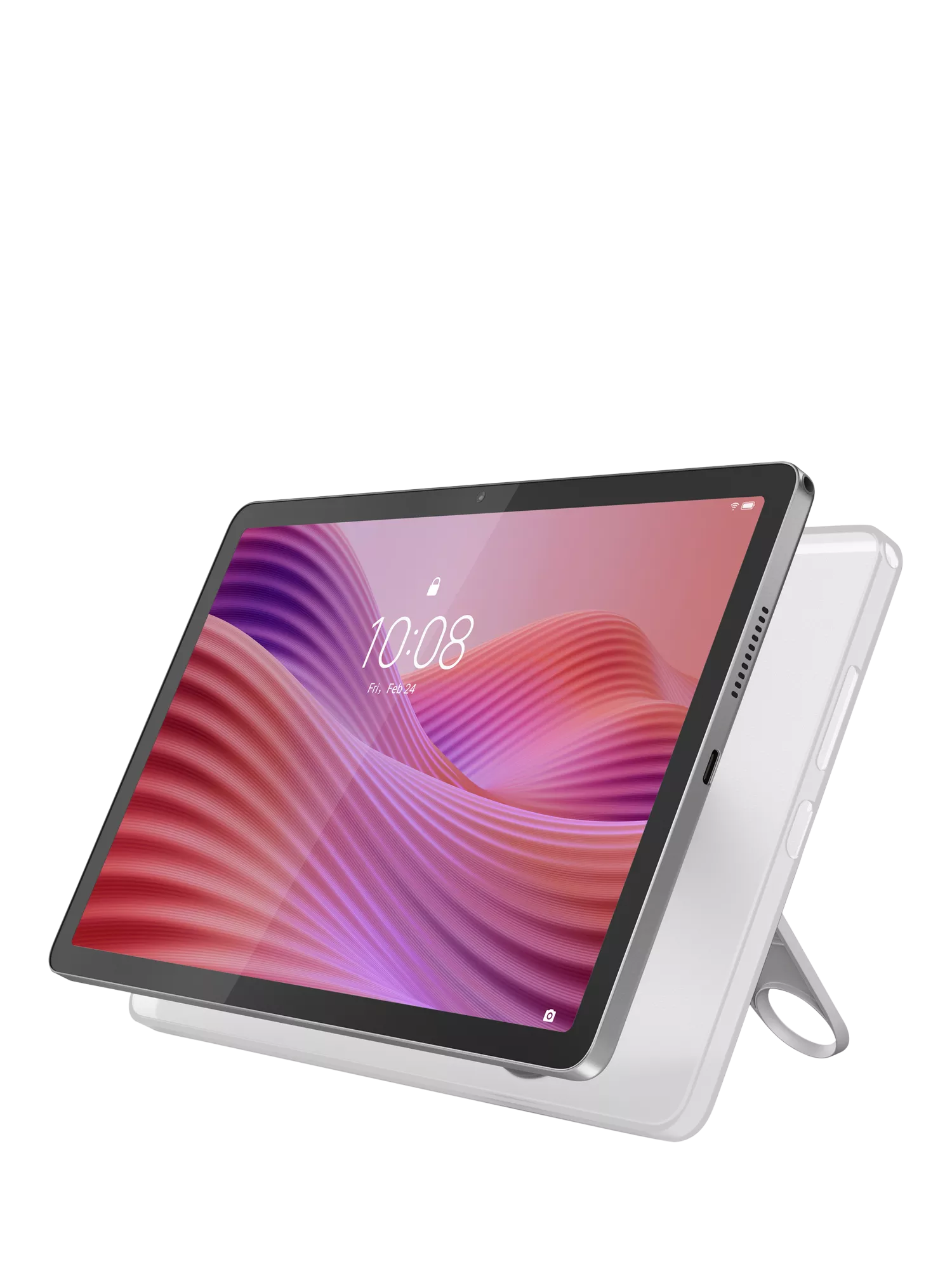 Lenovo Tab 10.1 tablet grey with clear case - British product