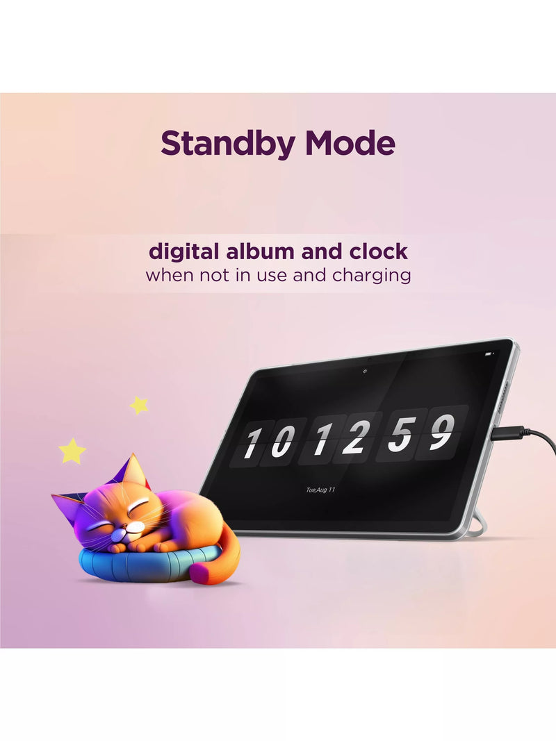 Lenovo Tab 10.1 tablet grey with clear case - British product