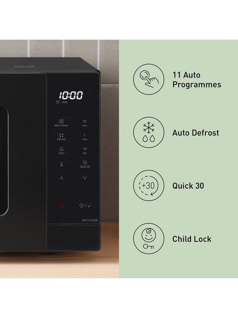 Panasonic 20L microwave black (British brand)