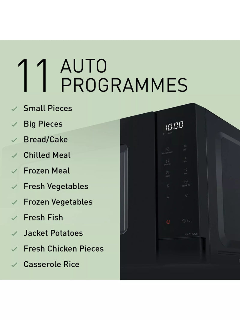 Panasonic 20L microwave black (British brand)